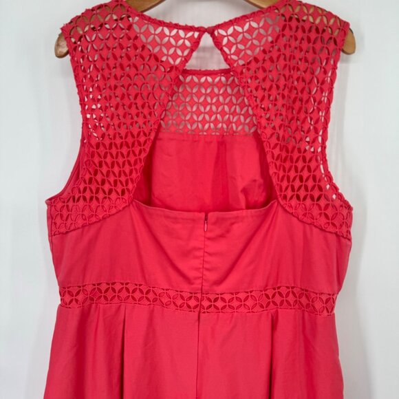 Calvin Klein women's dress orange lace trim sleeveless size 20 W plus - Picture 11 of 12